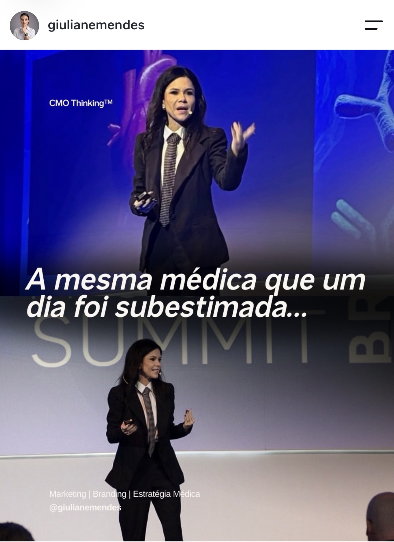Dra. Tassiane Alvarenga palestrando em um evento
